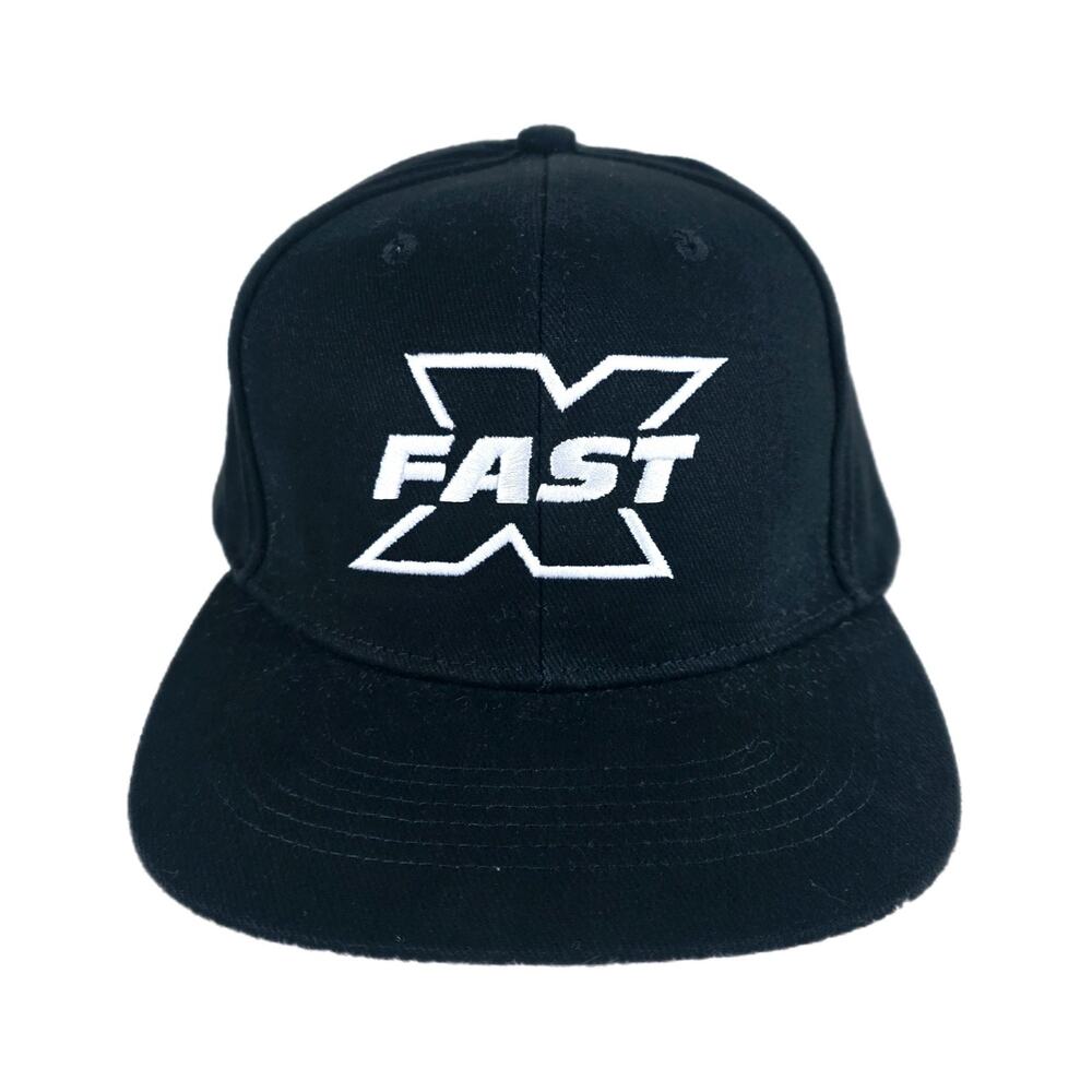 Fast X Fast and The Furious Movie Promo Men's Black and White Snapback Hat
